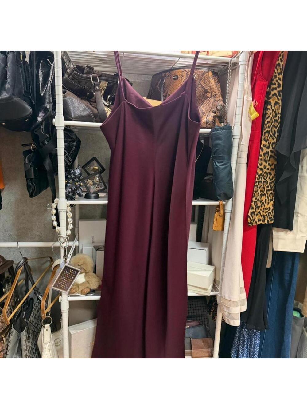 Sam Edelman Women's Burgundy and Purple Dress - Picture 2 of 5